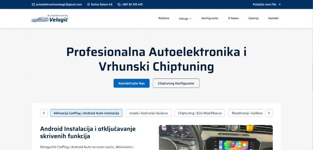 Autoelektronika Velagić predstavljena u online svijetu sa novom web stranicom iz Tuzle